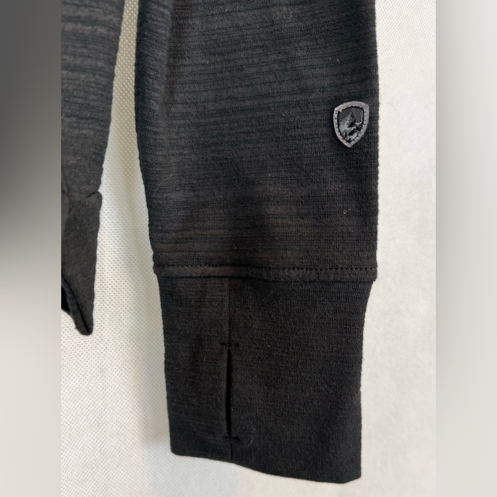 KÜHL Women's Accel 1/2 Zip lightweight performance black sweatshirt EUC - Picture 5 of 10
